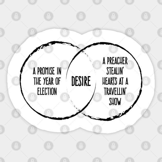 Desire Venn Diagram Sticker by Rad Love